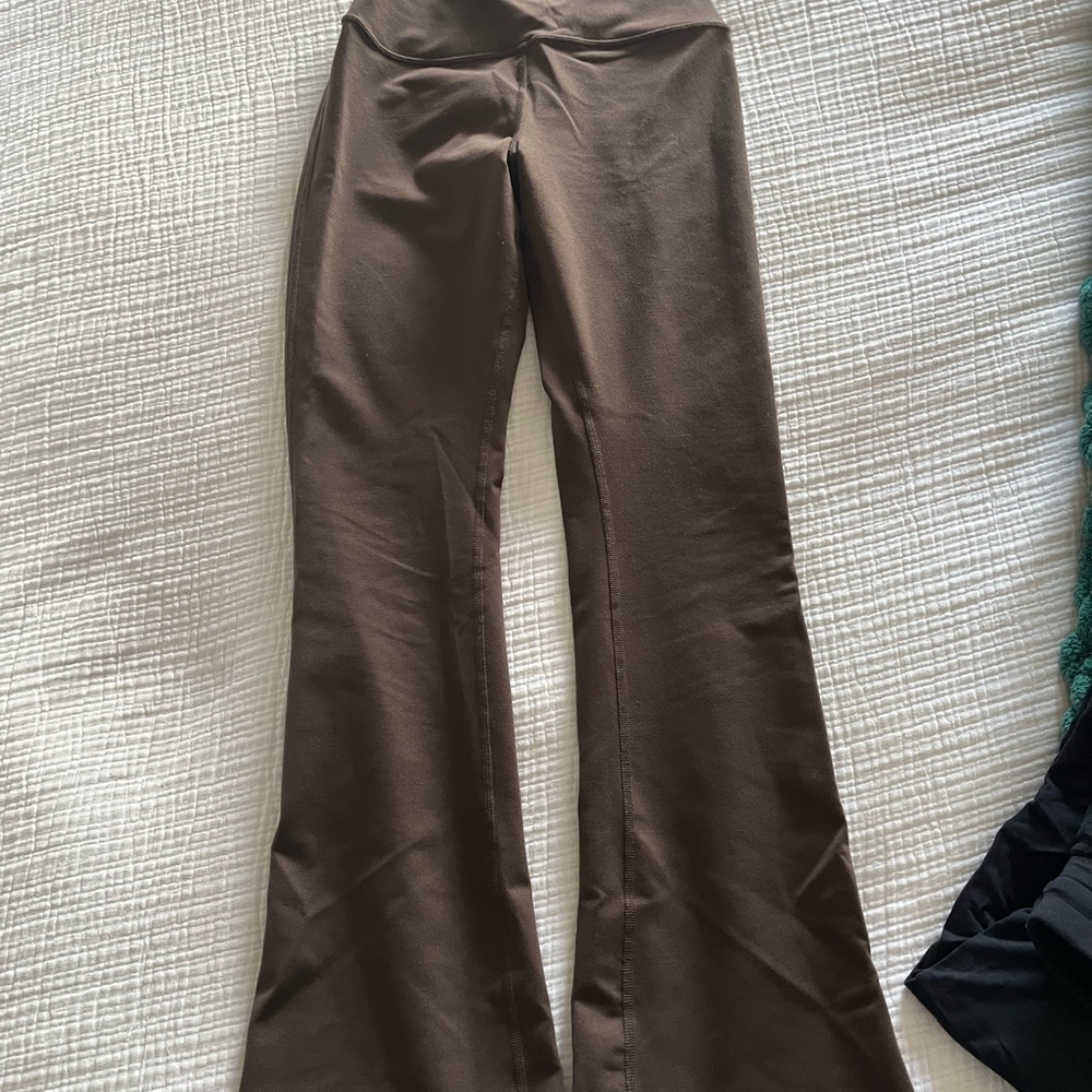 Brown ALO Flared Pants